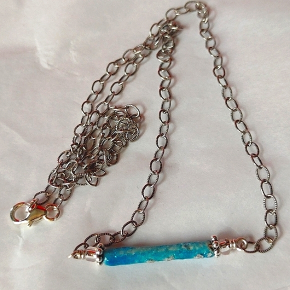 Authentic Mummy Beads Sterling Silver Chain